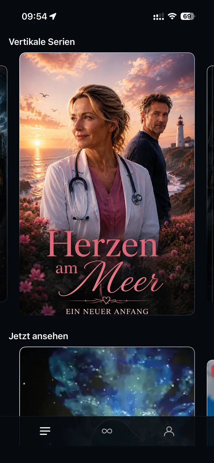 lixe App: vertikale Serie Herzen am Meer